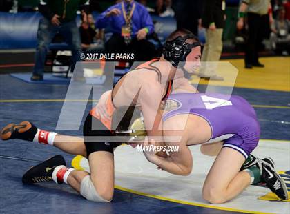 Thumbnail 1 in NYSPHSAA Wrestling Championships (Div.2 - 132 lb. Champ) photogallery.