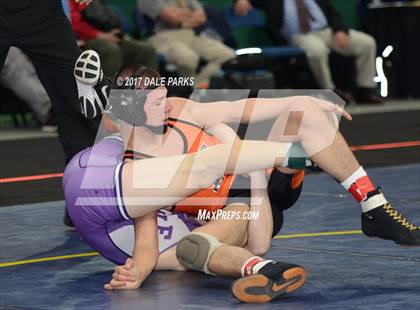 Thumbnail 1 in NYSPHSAA Wrestling Championships (Div.2 - 132 lb. Champ) photogallery.