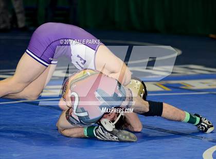 Thumbnail 3 in NYSPHSAA Wrestling Championships (Div.2 - 132 lb. Champ) photogallery.