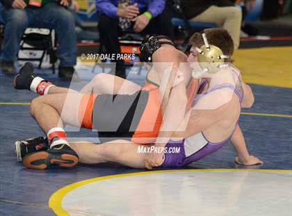 Thumbnail 1 in NYSPHSAA Wrestling Championships (Div.2 - 132 lb. Champ) photogallery.