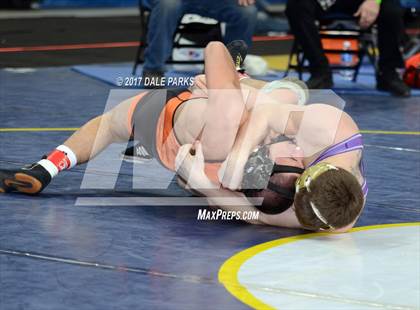 Thumbnail 2 in NYSPHSAA Wrestling Championships (Div.2 - 132 lb. Champ) photogallery.