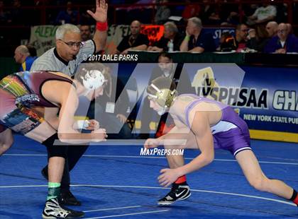 Thumbnail 1 in NYSPHSAA Wrestling Championships (Div.2 - 132 lb. Champ) photogallery.
