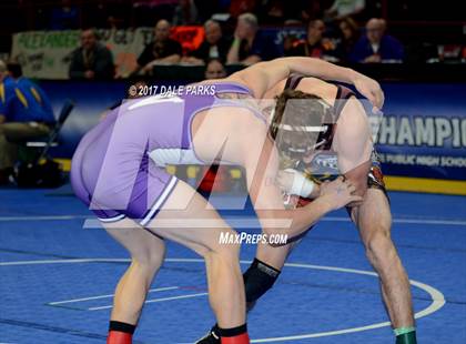 Thumbnail 3 in NYSPHSAA Wrestling Championships (Div.2 - 132 lb. Champ) photogallery.
