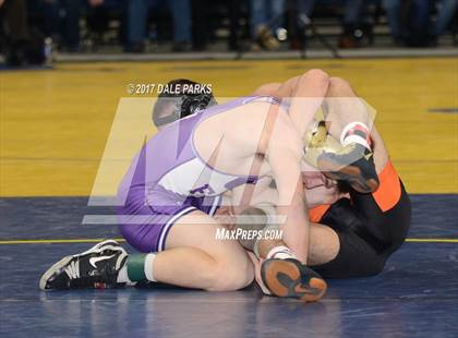 Thumbnail 3 in NYSPHSAA Wrestling Championships (Div.2 - 132 lb. Champ) photogallery.