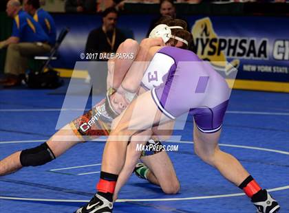 Thumbnail 2 in NYSPHSAA Wrestling Championships (Div.2 - 132 lb. Champ) photogallery.