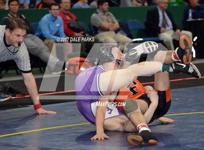 Thumbnail 3 in NYSPHSAA Wrestling Championships (Div.2 - 132 lb. Champ) photogallery.