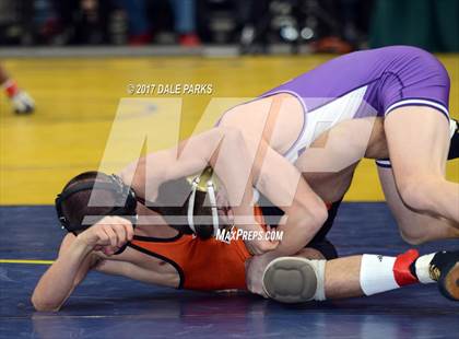 Thumbnail 1 in NYSPHSAA Wrestling Championships (Div.2 - 132 lb. Champ) photogallery.