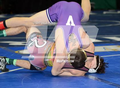 Thumbnail 1 in NYSPHSAA Wrestling Championships (Div.2 - 132 lb. Champ) photogallery.