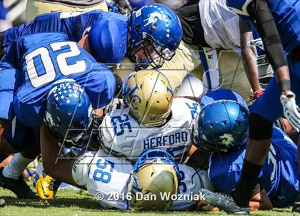 Thumbnail 3 in North Mesquite vs. Lakeview Centennial (Cotton Bowl Stadium Prep Showcase) photogallery.