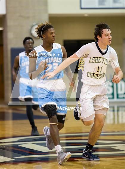 Thumbnail 3 in Lee vs. Asheville Christian Academy (Hoodie's House Hoops Classic) photogallery.