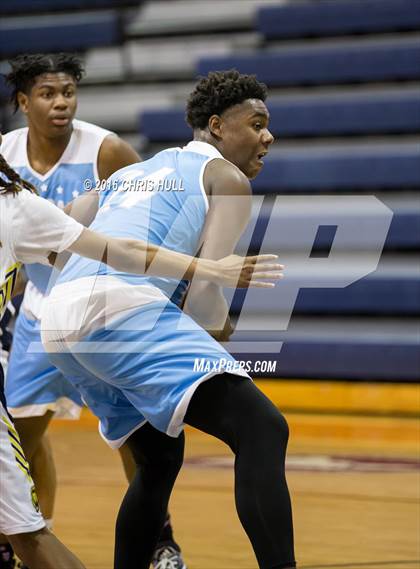 Thumbnail 2 in Lee vs. Asheville Christian Academy (Hoodie's House Hoops Classic) photogallery.