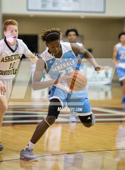 Thumbnail 2 in Lee vs. Asheville Christian Academy (Hoodie's House Hoops Classic) photogallery.