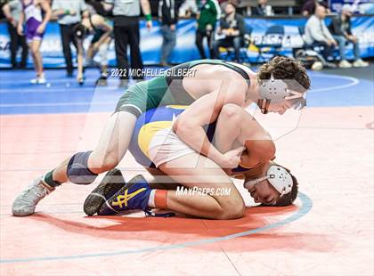 Thumbnail 3 in NYSPHSAA D2 State Championship Wrestling Semifinals photogallery.