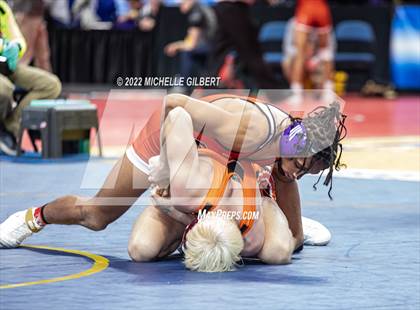 Thumbnail 3 in NYSPHSAA D2 State Championship Wrestling Semifinals photogallery.