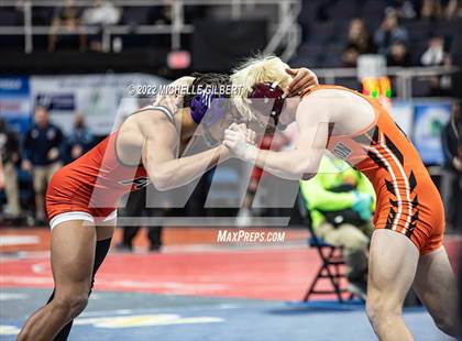 Thumbnail 2 in NYSPHSAA D2 State Championship Wrestling Semifinals photogallery.