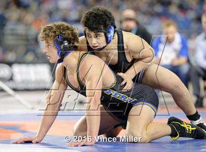 Thumbnail 1 in WIAA 3A 182 LB Championship photogallery.