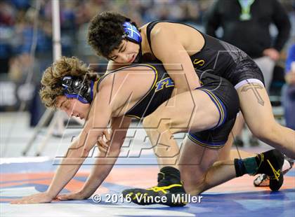Thumbnail 3 in WIAA 3A 182 LB Championship photogallery.
