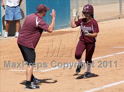 Thumbnail 2 in Calvary Chapel vs. Citrus Valley (CIF SS D6 Final) photogallery.