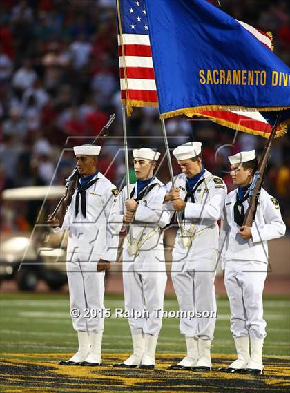 Thumbnail 3 in Jesuit vs. Christian Brothers (Holy Bowl @ Hughes Stadium) photogallery.