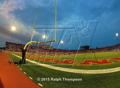 Thumbnail 3 in Jesuit vs. Christian Brothers (Holy Bowl @ Hughes Stadium) photogallery.