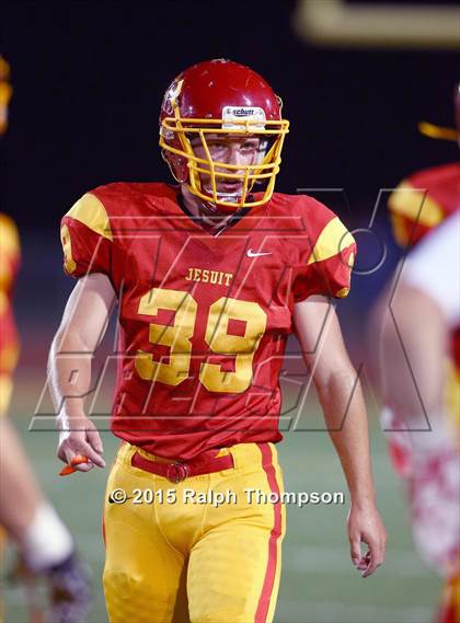Thumbnail 3 in Jesuit vs. Christian Brothers (Holy Bowl @ Hughes Stadium) photogallery.