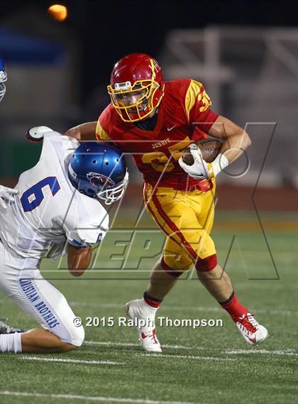 Thumbnail 1 in Jesuit vs. Christian Brothers (Holy Bowl @ Hughes Stadium) photogallery.
