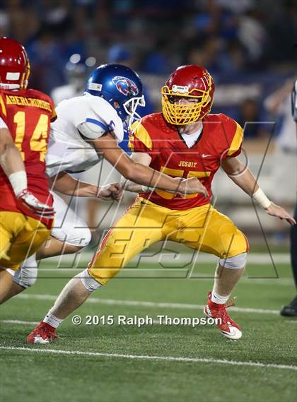 Thumbnail 3 in Jesuit vs. Christian Brothers (Holy Bowl @ Hughes Stadium) photogallery.