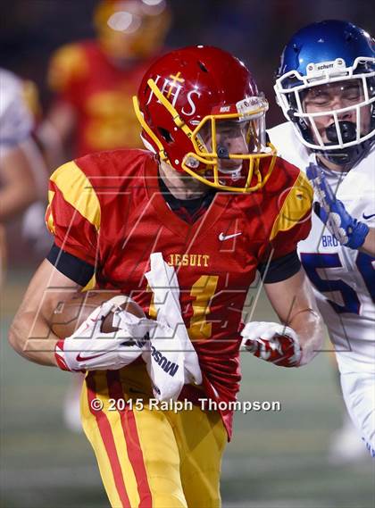 Thumbnail 2 in Jesuit vs. Christian Brothers (Holy Bowl @ Hughes Stadium) photogallery.