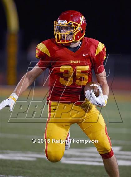 Thumbnail 2 in Jesuit vs. Christian Brothers (Holy Bowl @ Hughes Stadium) photogallery.