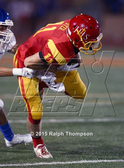 Thumbnail 3 in Jesuit vs. Christian Brothers (Holy Bowl @ Hughes Stadium) photogallery.