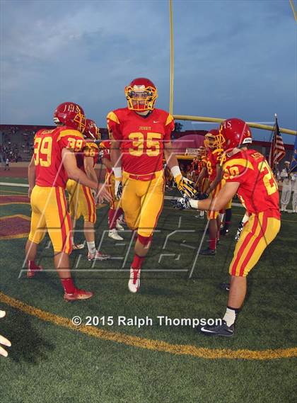 Thumbnail 1 in Jesuit vs. Christian Brothers (Holy Bowl @ Hughes Stadium) photogallery.