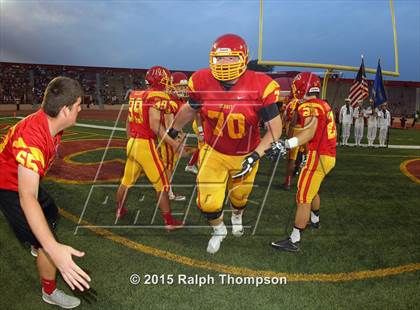 Thumbnail 1 in Jesuit vs. Christian Brothers (Holy Bowl @ Hughes Stadium) photogallery.
