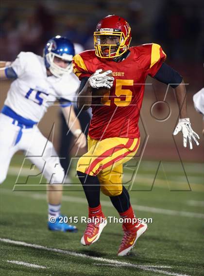 Thumbnail 3 in Jesuit vs. Christian Brothers (Holy Bowl @ Hughes Stadium) photogallery.