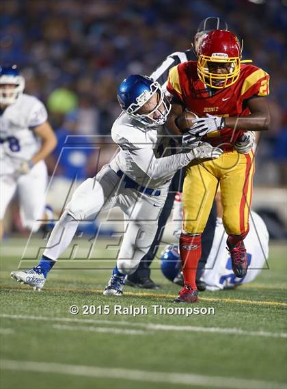 Thumbnail 2 in Jesuit vs. Christian Brothers (Holy Bowl @ Hughes Stadium) photogallery.