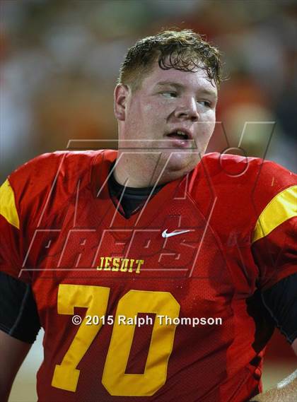 Thumbnail 3 in Jesuit vs. Christian Brothers (Holy Bowl @ Hughes Stadium) photogallery.