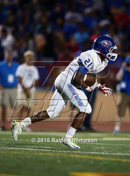 Thumbnail 1 in Jesuit vs. Christian Brothers (Holy Bowl @ Hughes Stadium) photogallery.