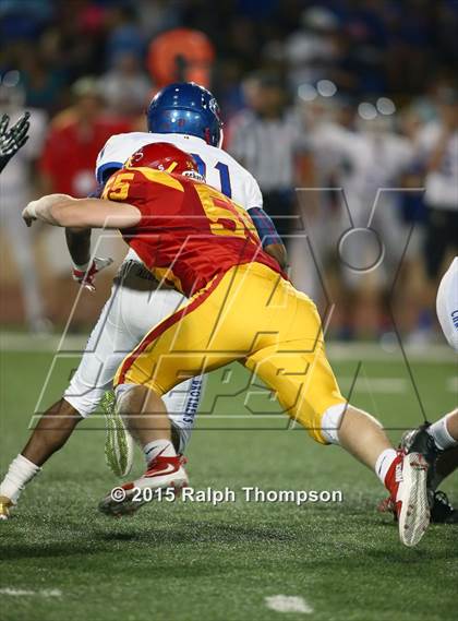 Thumbnail 2 in Jesuit vs. Christian Brothers (Holy Bowl @ Hughes Stadium) photogallery.