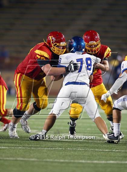 Thumbnail 2 in Jesuit vs. Christian Brothers (Holy Bowl @ Hughes Stadium) photogallery.