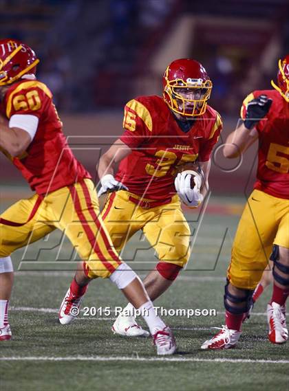 Thumbnail 3 in Jesuit vs. Christian Brothers (Holy Bowl @ Hughes Stadium) photogallery.