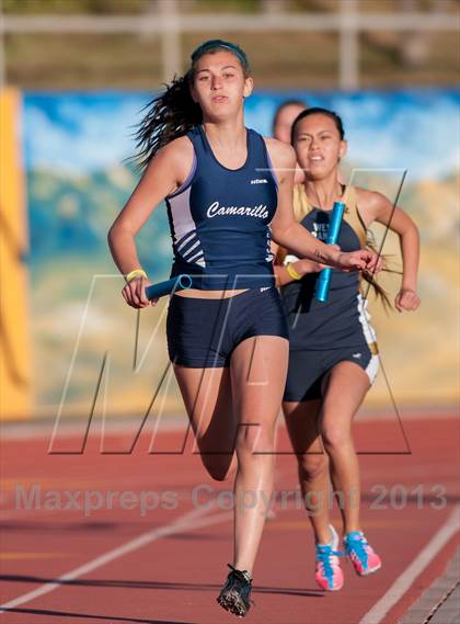 Thumbnail 1 in 2013 Ventura Invitational Girls 4X400 Relay photogallery.