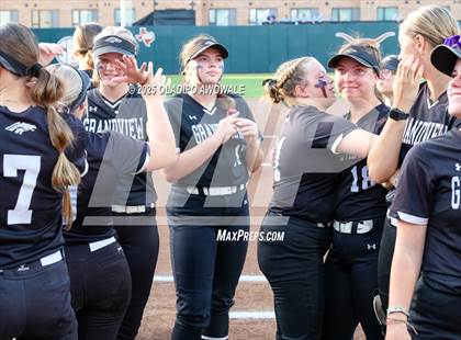 Thumbnail 1 in Grandview vs. Whitesboro (UIL Softball 3A Div 1 Final) photogallery.
