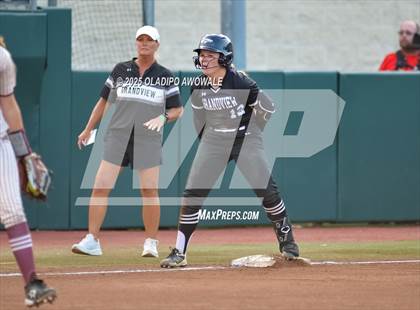 Thumbnail 3 in Grandview vs. Whitesboro (UIL Softball 3A Div 1 Final) photogallery.