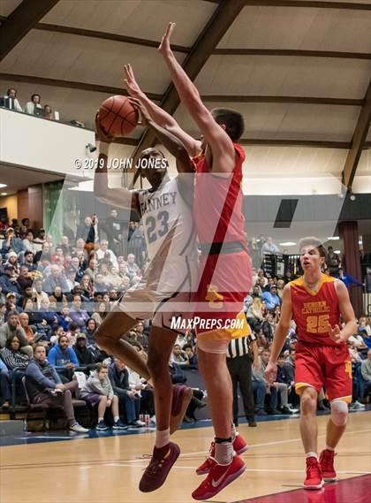 Thumbnail 1 in Bergen Catholic vs Ranney (HoopGroup Boardwalk Showcase) photogallery.