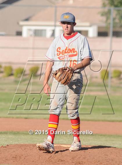 Thumbnail 1 in Seton Catholic vs. Westwood (Highland Triple Play Classic) photogallery.