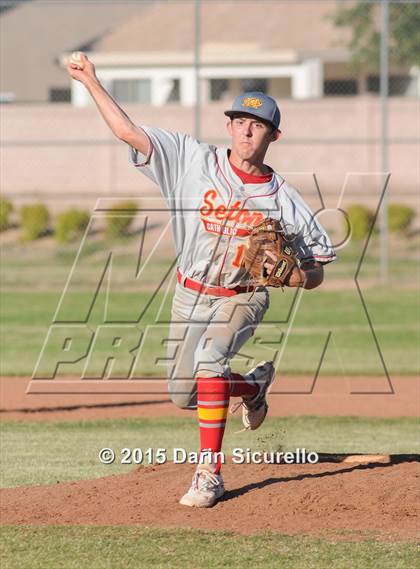 Thumbnail 2 in Seton Catholic vs. Westwood (Highland Triple Play Classic) photogallery.
