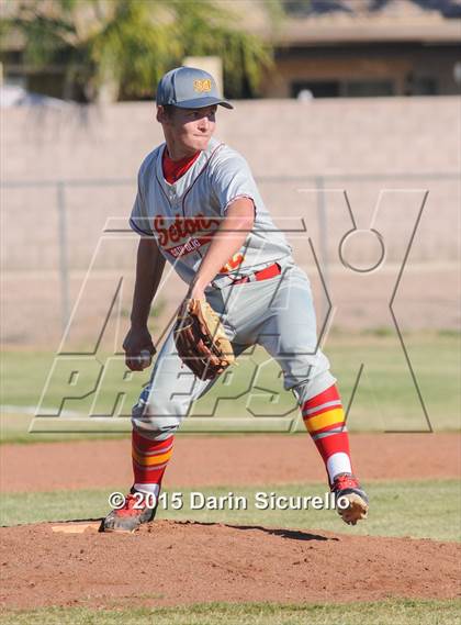 Thumbnail 2 in Seton Catholic vs. Westwood (Highland Triple Play Classic) photogallery.