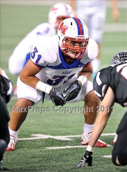 Thumbnail 3 in Burleson vs. Midway (4A Division 1 Region 1 Bi-District) photogallery.