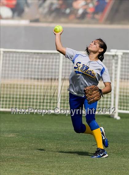 Thumbnail 3 in St. Matthias @ Pomona Catholic (CIF SS Playoffs) photogallery.