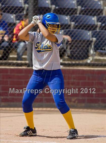 Thumbnail 2 in St. Matthias @ Pomona Catholic (CIF SS Playoffs) photogallery.