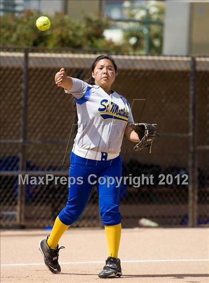 Thumbnail 1 in St. Matthias @ Pomona Catholic (CIF SS Playoffs) photogallery.
